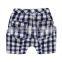 Wholesale summer cotton boy plaid cotton shorts