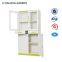 Modern and Hot Luoyang 2 glass doors office metal filing cabinet with shelf and Drawers