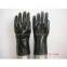 Supply Black PVC coated gloves Gauntlet  40cm