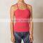 Wholesale Plain Color Racerback Yoga Cloting Women Padded Sports Top