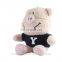 Manufacture Pink And Beige Plush Pig Stuffed Animal Keychain