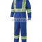 High Performance Orange Fire Retardant Nomex Coverall With Safety Reflective Strip Used in Aviation
