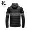 Men winter light down jacket padding coats with removable hood