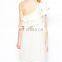CHEFON Asymmetrical frill elegant short dresses