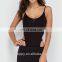 New Style Black Halter Neck Customized Logo Adult Bodysuit