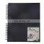 100gsm 80 sheets wire bound black hard fabric texture cover 11x8.5" Sketch pad fashion sketch book