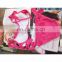 Pink ruffle bikini swimsuit for women
