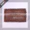 Custom irregularity leather metal logo patch for jeans