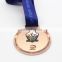 Wholesale custom die casting gold silver bronze plating competitive medals