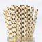 Biodegradable Paper Straws With Cute Pattern | Bulk Paper Straws for Concessions, Smoothies, Juice, Crafts, Party Supplies, Decorations