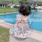2020 New Girls Dress Fashion Cotton Summer Short Sleeves Backless Flowers Girls Dresses