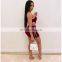Women Clothing Rompers Bodysuit Top and Skirt Two Sexy Club Outfits Matching Velvet 2 Piece Sets