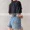 Hot Wholesale Women's Ladies Letter Print Loose Crop Top
