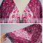 New Arrivals Beach Cover up Floral Romantic Swimwear Ladies Pareo Beach Cape Purple Tassel Beach Dress Chiffon Swimwear