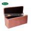 hot selling Modern and fashion style  bench velvet stool ottman storage bed bench
