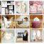 laser cut sef of wedding invitation card paper laser cut flower decoration shape invitations