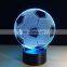 Christmas Promotion Gifts Custom 3D Creative Lights Acrylic LED Illusion Night Lamp