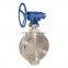 Bundor flanged butterfly valve price PN10/16 triple eccentric triple offset butterfly valve