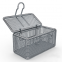 Micro Fine Mesh Baskets with Lids Fine Mesh Boxes with Hinged Removable Lid