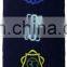 Personalize your own canvas yoga mat bag with your logo & seven chakra embroidery yoga mat carry bag from India