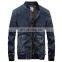 Wholesale Custom Brand High Quality 100% Cotton Spring and Autumn Jacket Denim Stand Collar Plus Size Plus Size Jacket for Men