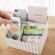 Plastic TV Remote Control Box 4 Compartment Decorative Home Plastic Storage Box