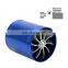 Single Blue Aluminum racing x5 e70 model 3 air filter For Turbine Turbo Charger Supercharger