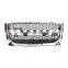 Auto front bumper grille for Audi Q2 Q2L center honeycomb pure black grill for RSQ2 frame quattro no logo style 2017 2018 2019