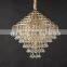 luxury lamps crystal iron chandelier lighting home decor light  Gold Pyramid Pendant Lighting Luxury Modern Crystal Chandeliers
