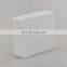 Indoor white ABS fiber optic 2F 4F wall outlet