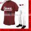 100% polyester custom full buttons baseball jersey sublimated baseball uniforms