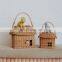 Set Of 2 Rattan Small Basket For Children Handicraft Kid Basket Bag Wicker Kids Bag Wholesale Supplier