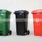 120 Liter Large Kitchen Garbage Can Waste Bin Plastic Trash Can With Wheels And Lids Green Dustbin