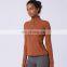 New Arrival Popular Long Sleeves Fitness Sports Coat  Gym Activewear Half Zip Yoga Jacket Top For Women