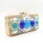 2015 national style big green rhinestone crystal clutch bag stock