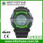 LP1333_GN Multifunction LCD Digital PU strap teenage Fashion running watch