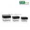 2015 China Manufacture Square Plastic Acrylic Cream Jar with Black Cap