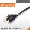 high quality low price samsung tv power cord,spiral power cord,power cord with male female plug