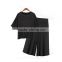 F20098A Summer new fashion plus size women clothing t shirt and wide leg pants loose for fat women