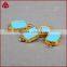 Wholesale price! Natural stones blue turquoise charms pendant newstyle woman/man necklace