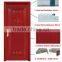 Chinese style single swing mahogany solid inter wood doors