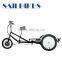 Aluminium alloy frame flatbed 3 wheel tricycle for cargo