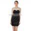 Sequin Tight Short Dress Beaded Girls Sexy Nighty Dress for Women Black Prom Tube Dresses