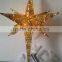 glitter Christmas hanging star with LED light
