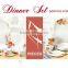 melamine 47 pcs decal new bone china dinnerware set