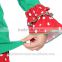 2015 baby girls jingle bell applique top and red polk dot pants set,christmas outfits for kids