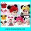 Custom cotton baby beanie panda face kids knit beanie bonnet high quality Handmade baby knitted hat