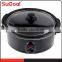 3.5L black outer SS ceramic slow cooker for France market