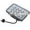 Truck Parts 4x6" 45w Square 4x4 Accessories Led Headlight High Low Beam Headlamp for Offroad Excavator, Truck, Heavy Machinery