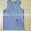 Child tops 100% Cotton child tops sleeveless t-shirts Boys printed tank top